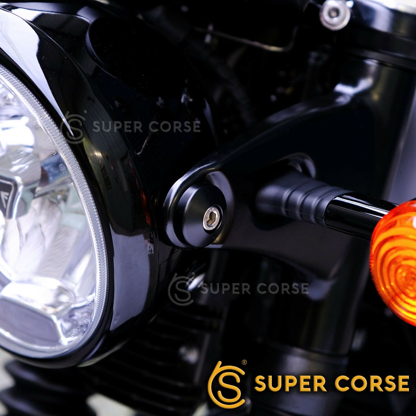 Super Corse Headlight Bolt Dress Up Bolt Kit - Black
