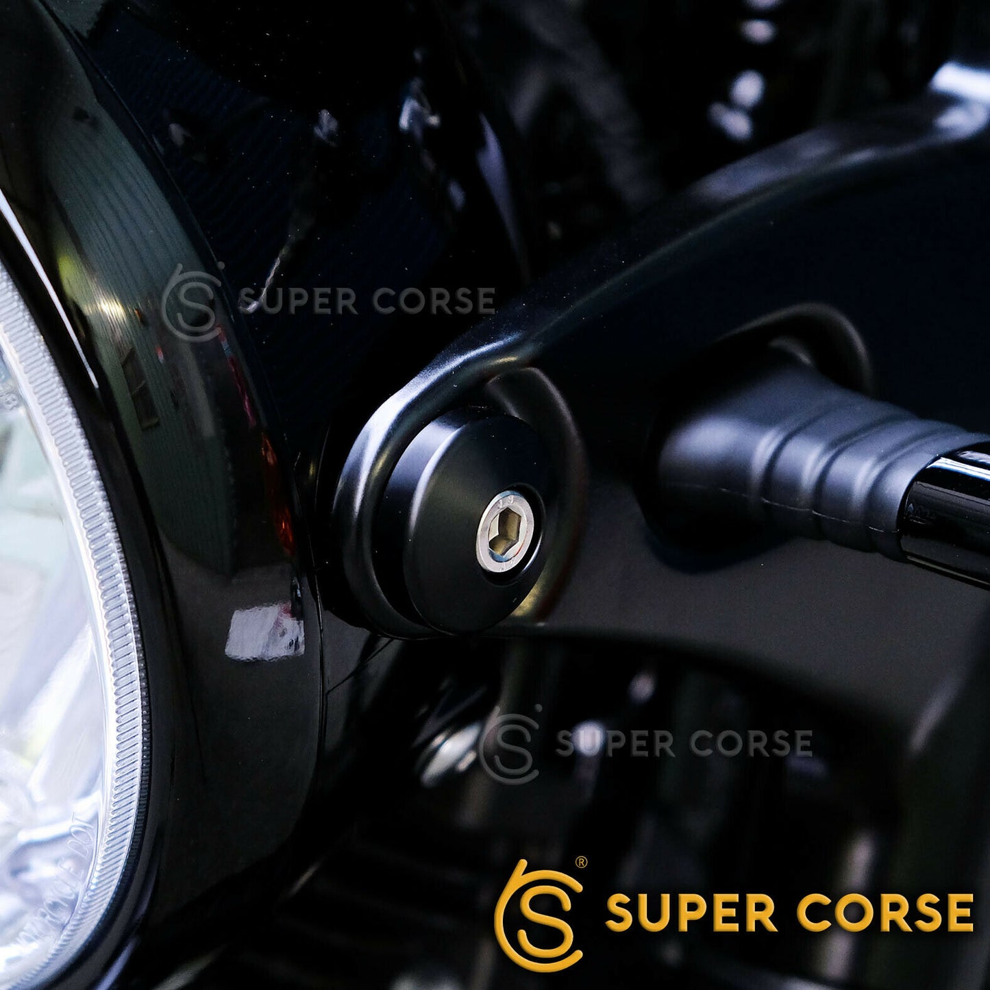 Super Corse Headlight Bolt Dress Up Bolt Kit - Black