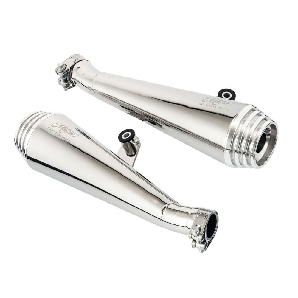 Motone Saturn Exhaust - Polished - 2001-2015 Triumph Bonneville T100
