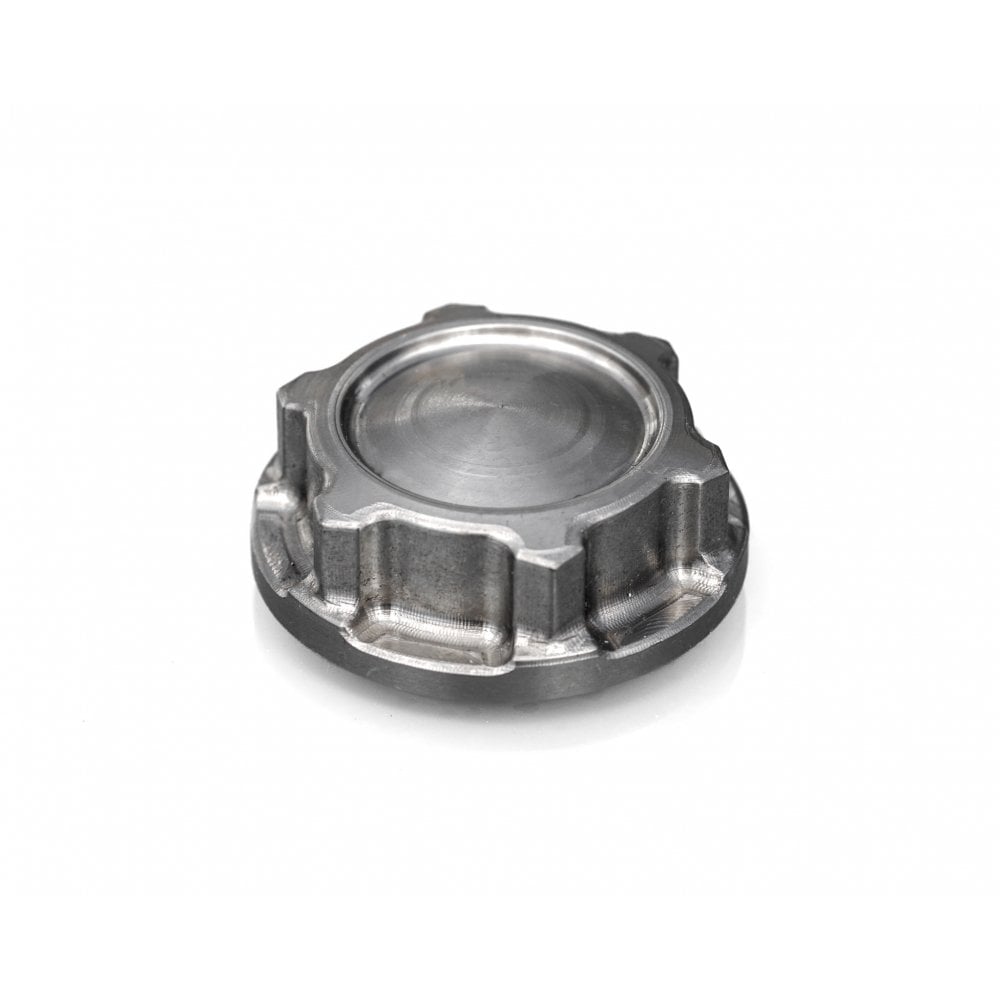 Motone "The Godfather" Top Yoke / Steering Stem Nut - Titanium Spun Finish - 2016+ Triumph Twins