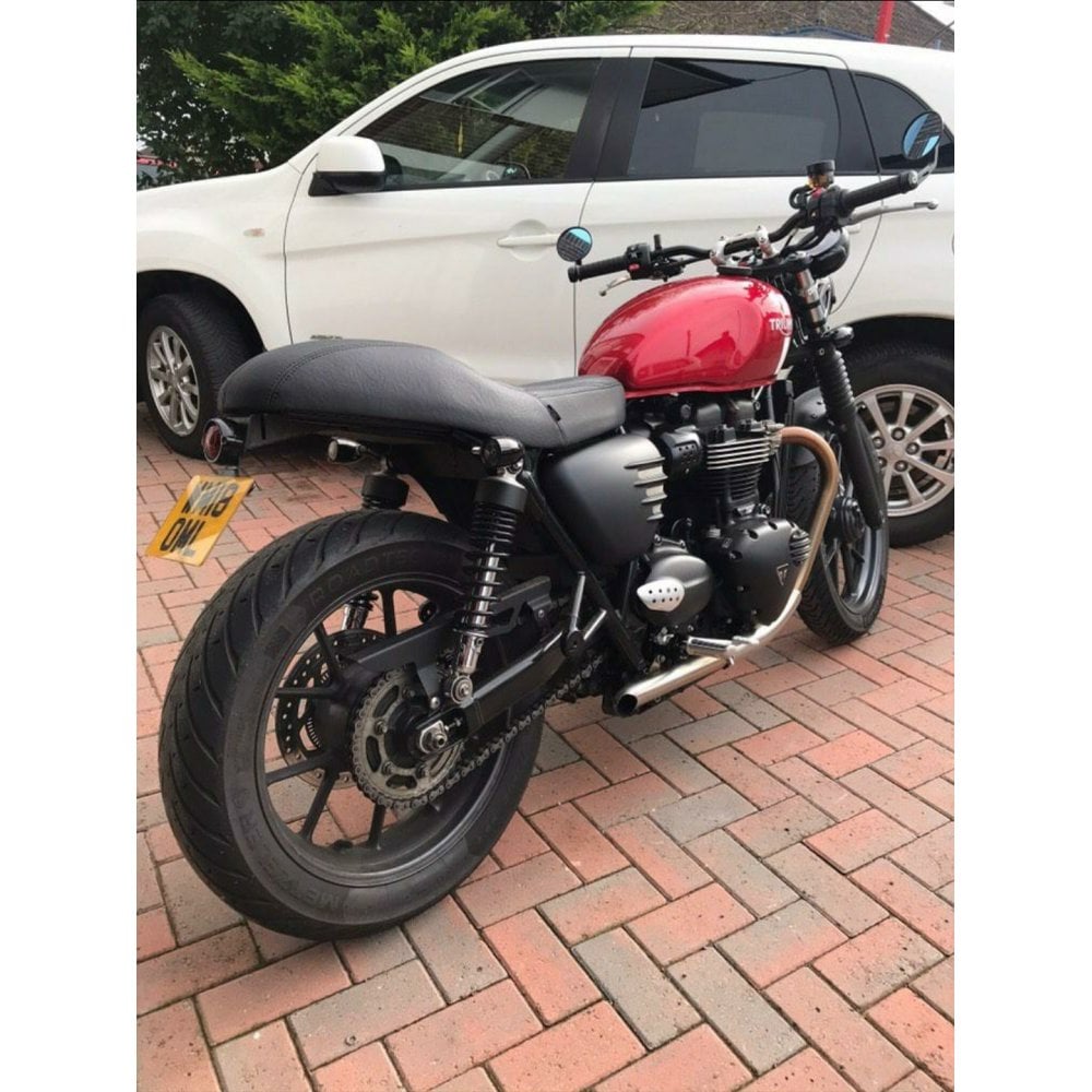 Motone Rattler Low Profile Seat - 2016+ Triumph Bonneville T100, T120 Street Twin, Street Cup and Street Scrambler