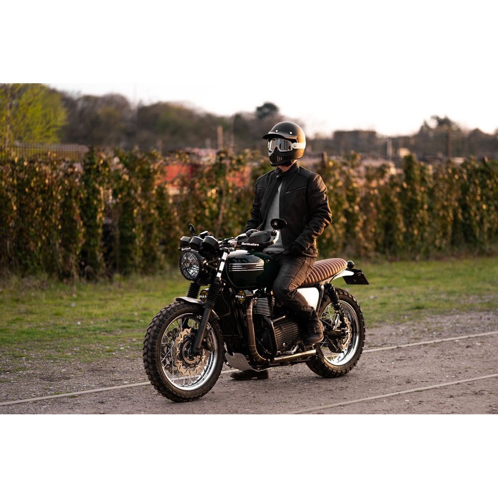 Motone The Viper- Low Profile Skinny Ribbed Seat - Rare Earth Brown - 2016+ Triumph Classics