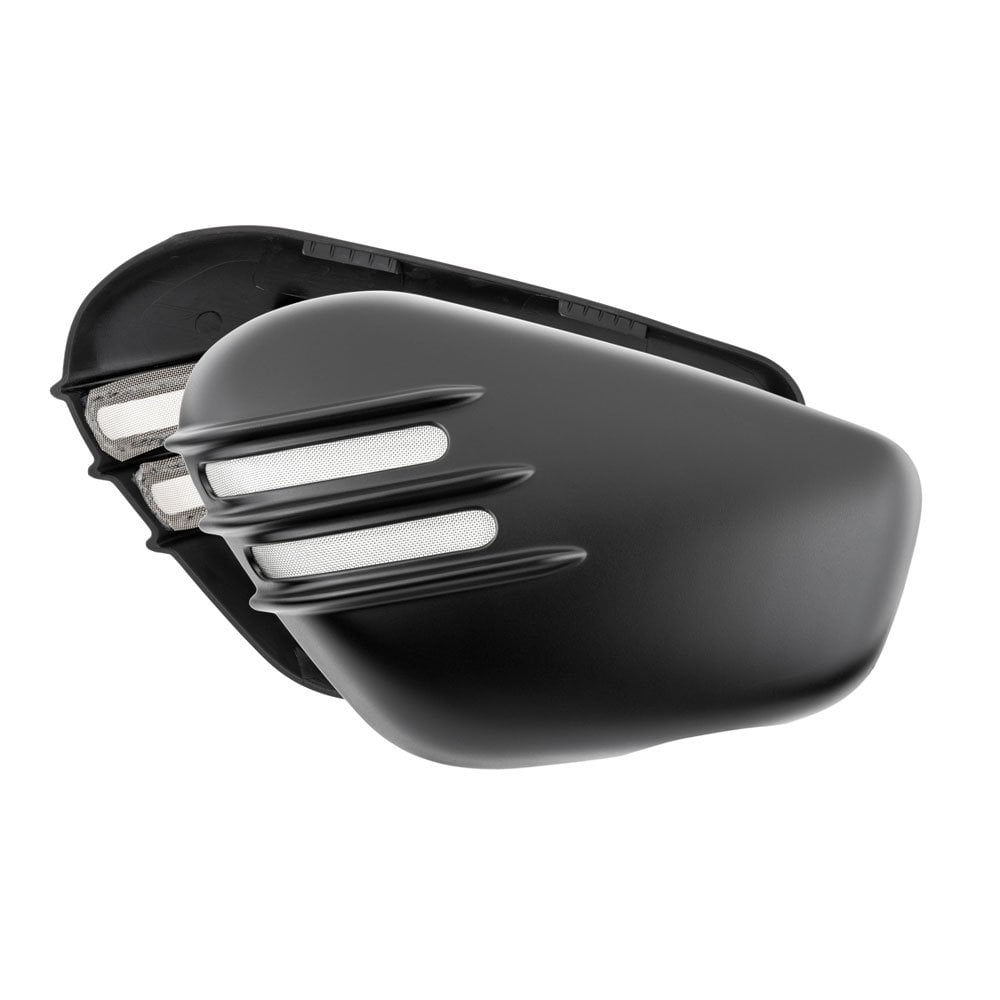 Motone Ribbed Side Covers - Matte Black - Triumph Bobber / Speedmaster