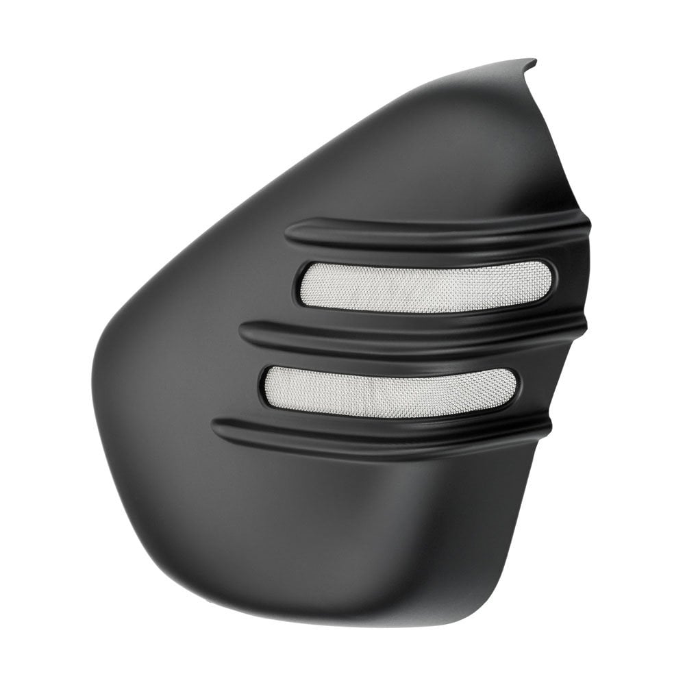 Motone Ribbed Side Covers - Matte Black - Triumph Bobber / Speedmaster