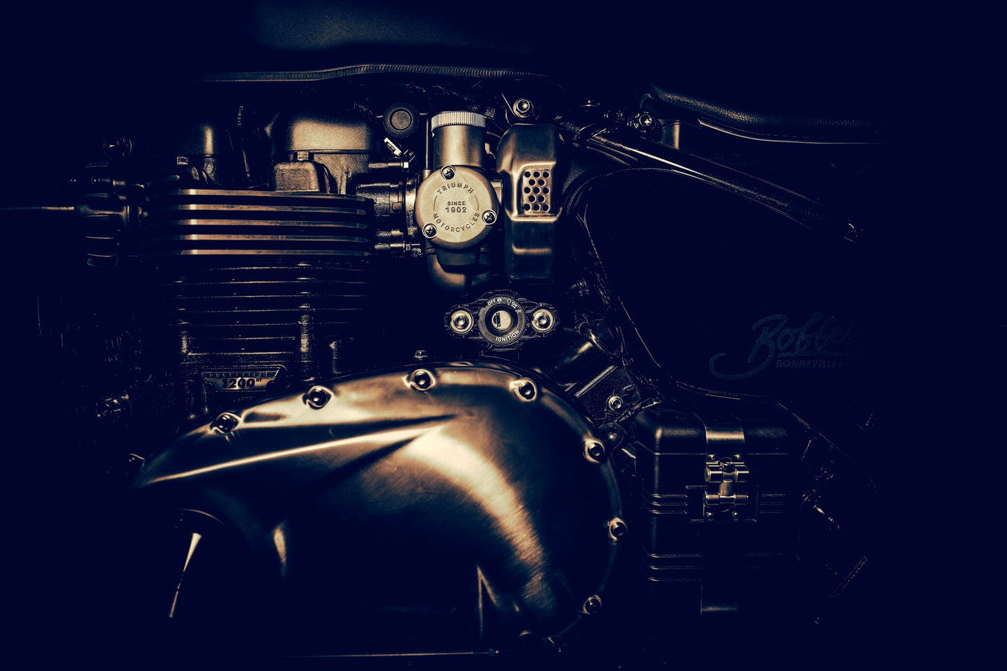 Wunderkind Custom Ignition Key Relocation Kit - Triumph Bobber / Speedmaster