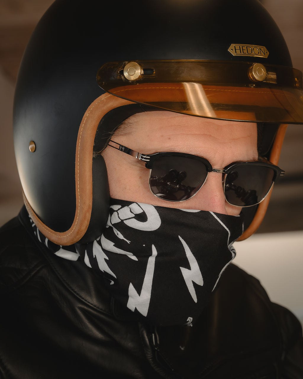 Motone Forno Heated Motorcycle Goatskin Leather Riding Gloves - Brown