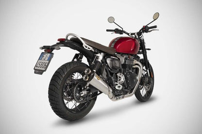 Zard 2:1 Low Mount Full Exhaust System - 2024+ Triumph Scrambler 1200 XE / X