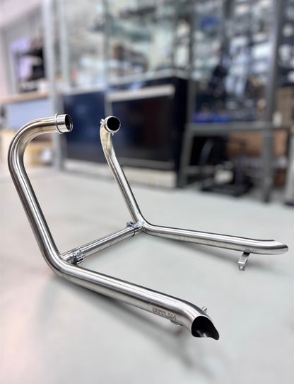 Bella Garage Outlaw Drag Pipes - Triumph Bobber