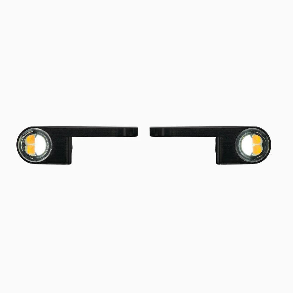 Motogadget mo.blaze Tens4 LED Turn Signals - Amber / Clear Running light- Pair - For Harley Davidson Models