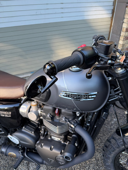 Motogadget Mo.View Spy 50 Bar End Mirror Kit - Triumph Modern Classics 7/8” Bars - Thruxton R / RS, Speed Twin 1200, Scrambler 1200 XC, Speed Twin 900, Street Twin, Street Scrambler, Trident 660