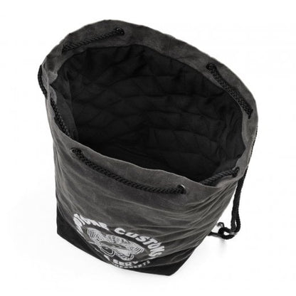 Motone LIDMASTER Waxed Canvas Deluxe Lined Helmet Bag