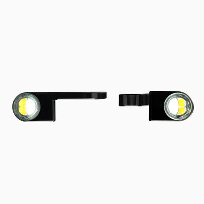 Motogadget mo.blaze Tens4 LED Turn Signals - Amber / Clear Running light- Pair - For Harley Davidson Models