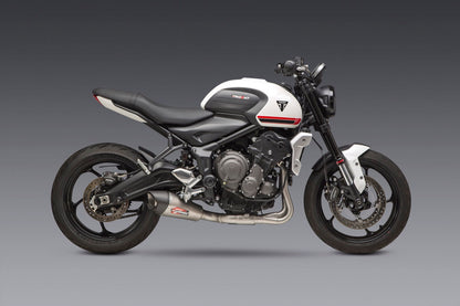 Yoshimura Race AT2 Stainless Full Exhaust w/ Stainless Muffler- Triumph Trident 660 / Tiger Sport 660