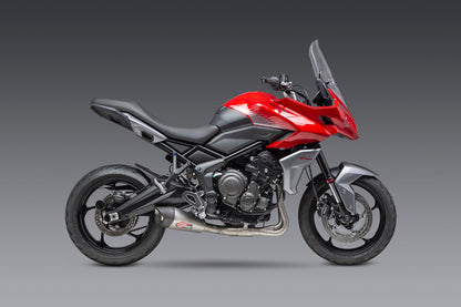 Yoshimura Race AT2 Stainless Full Exhaust w/ Stainless Muffler- Triumph Trident 660 / Tiger Sport 660