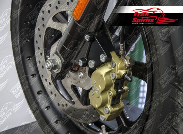Free Spirits Front brake caliper 4 pot kit for Harley Davidson XG Street Rod