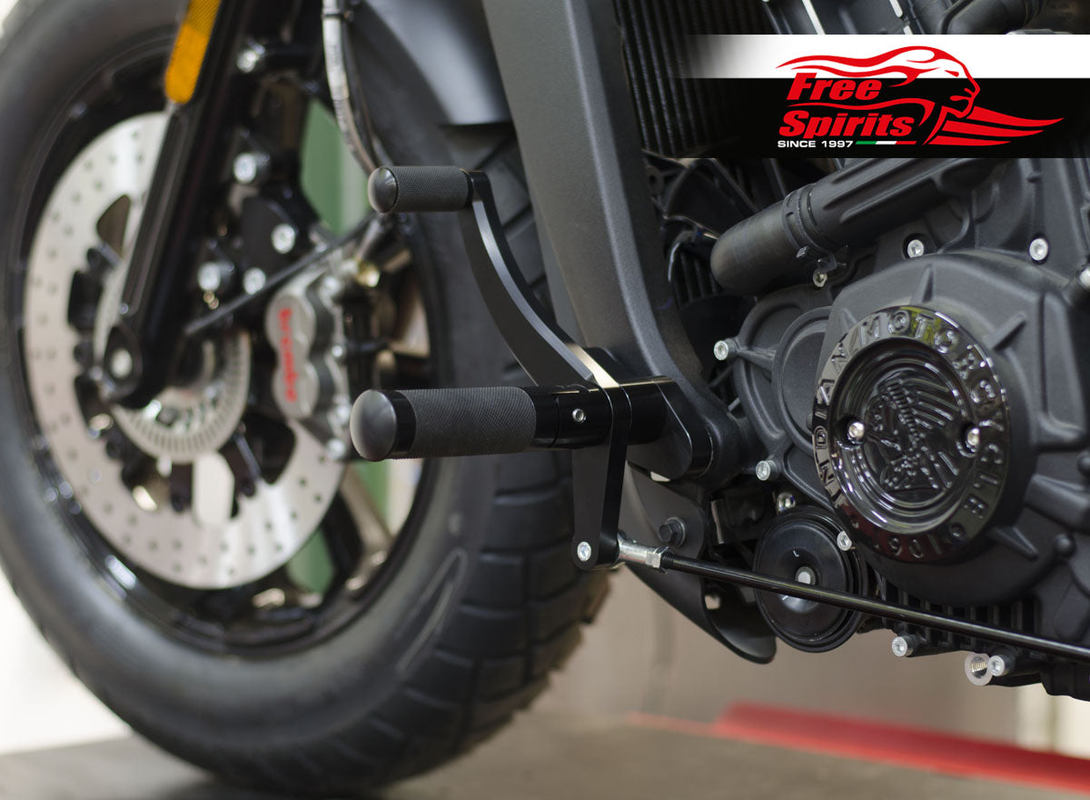 Free Spirts Billet Forward Control Kit - 2015-2024 Indian Scout Bobber