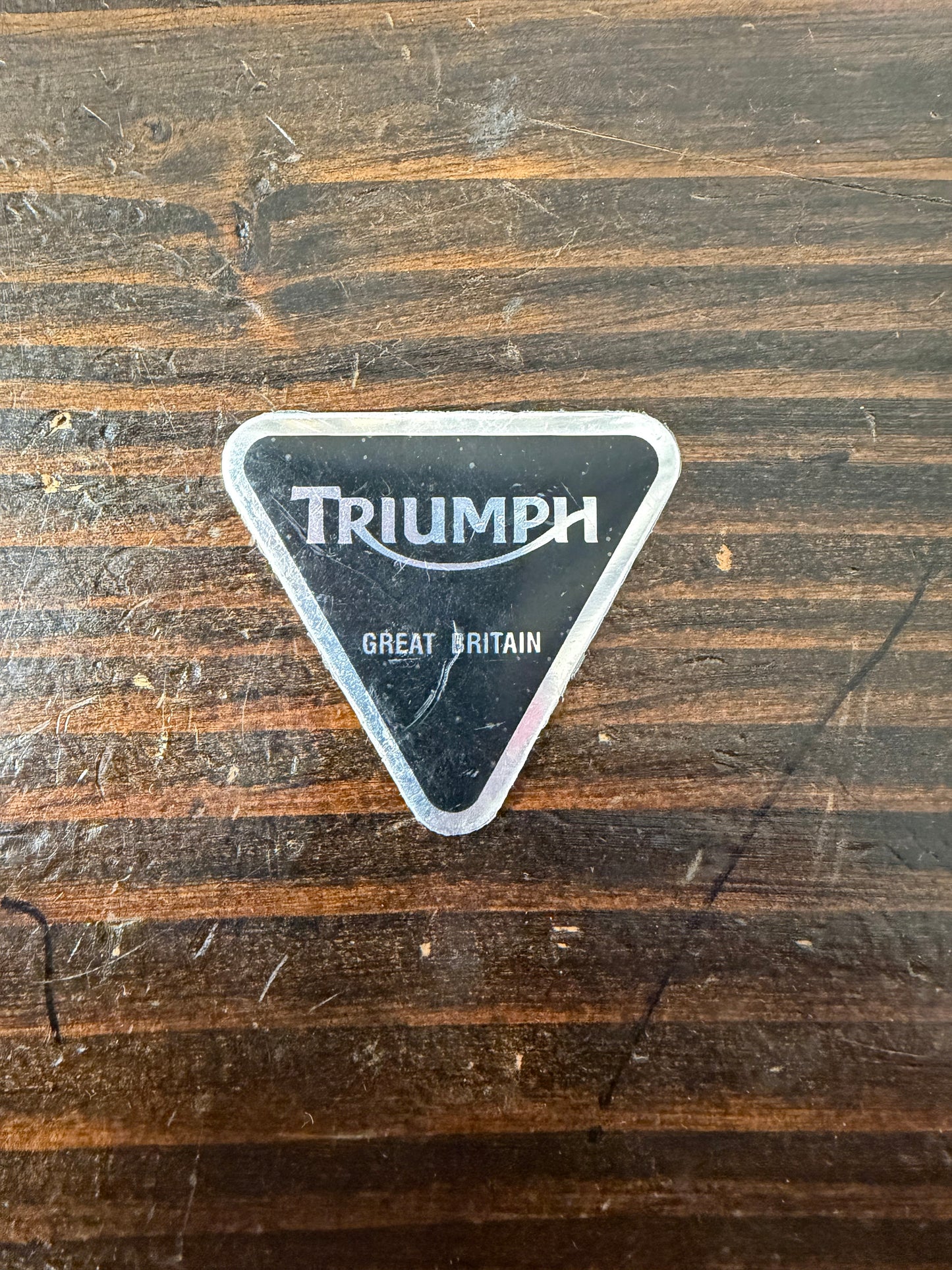 Triumph Retro Triangle Sticker for Alternator / Stator Cover