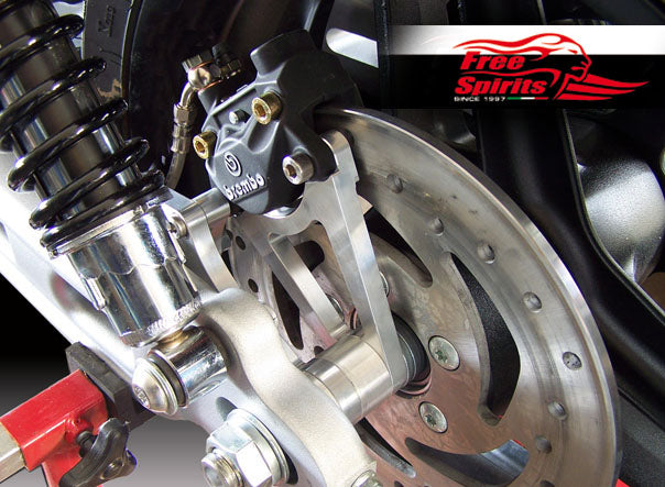 Free Spirits Brembo Rear Caliper Kit - Harley Davidson XR1200 / X