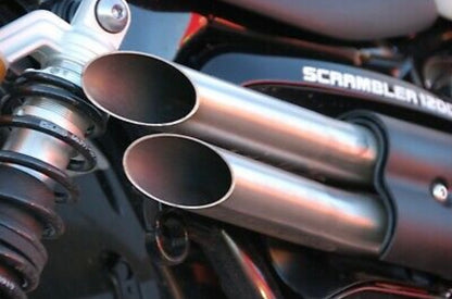 Total Triumph Slash Cut / Guy Martin Slip On Silencers - Triumph Scrambler 1200 XE / X - 2024+