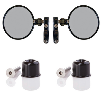 CRG Hindsight LS Bar End Mirror Kit - Triumph Scrambler 1200 XE / XC