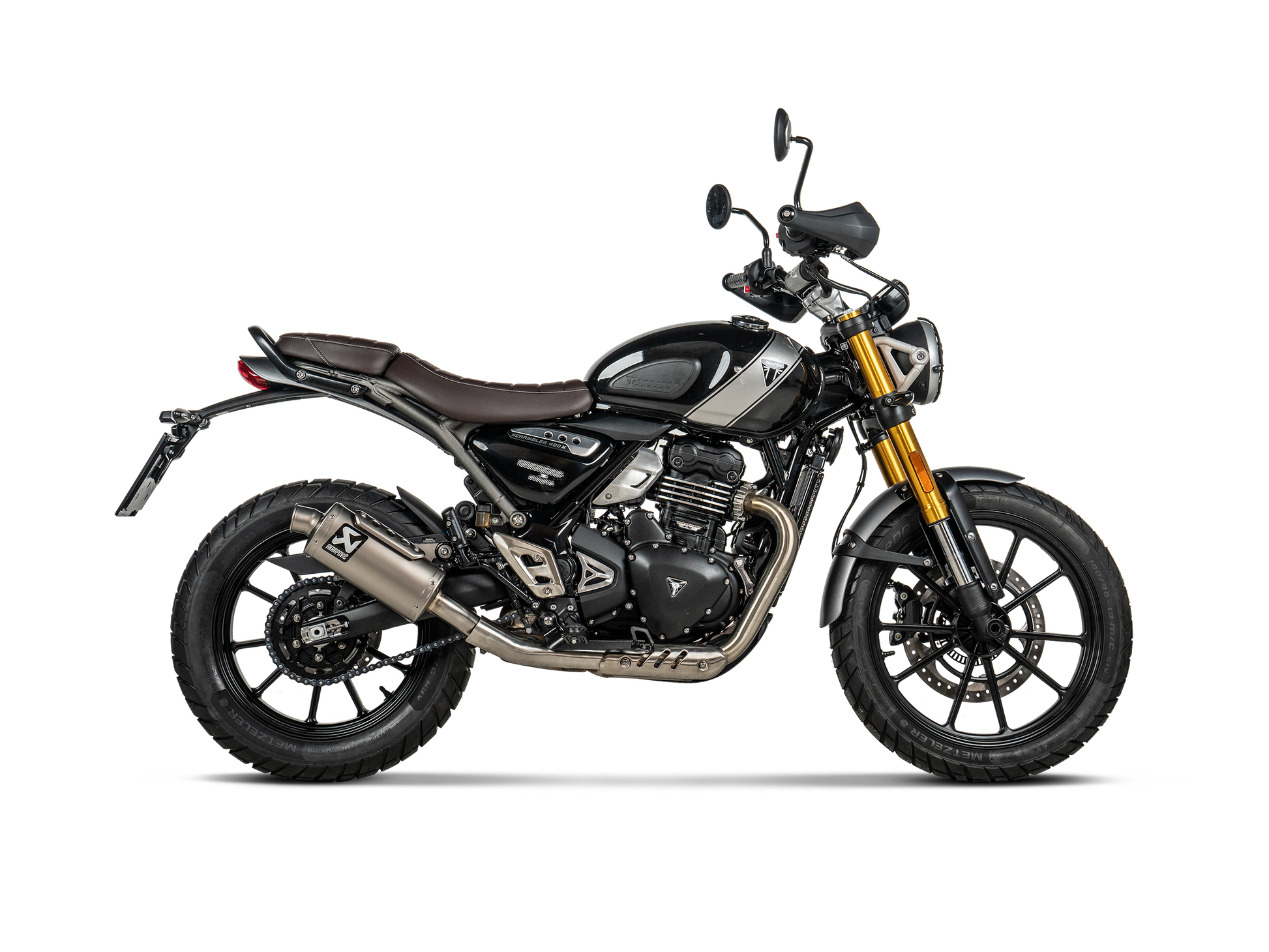 Akrapovic Titanium Slip on - Triumph Scrambler 400 X / Speed 400 Akrapovic Titanium Slip on - Triumph Scrambler 400 X / Speed 400