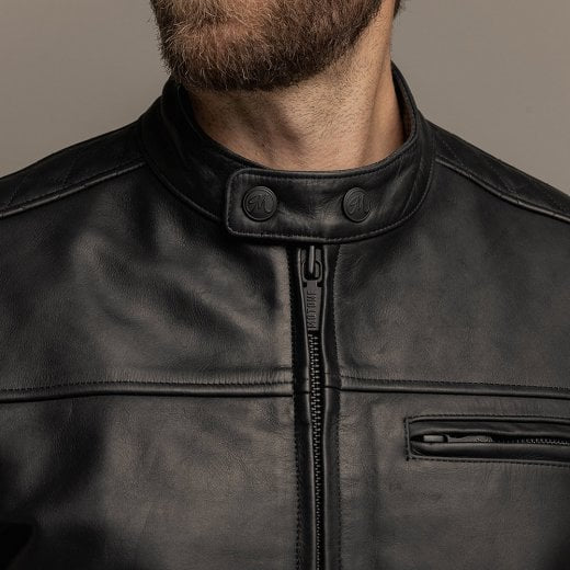 Motone Revolver Leather Jacket - Black