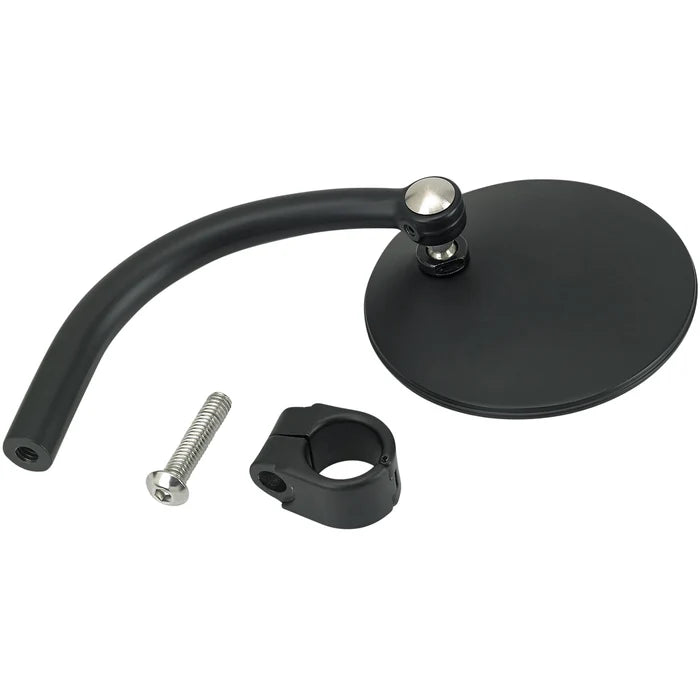 Biltwell Clamp On / Bar End Utility Mirror - Black - 1" Bars  6503-501-131