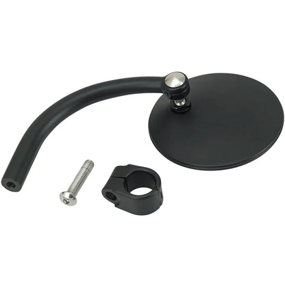 Biltwell Clamp On / Bar End Utility Mirror - Black - 1" Bars  6503-501-131