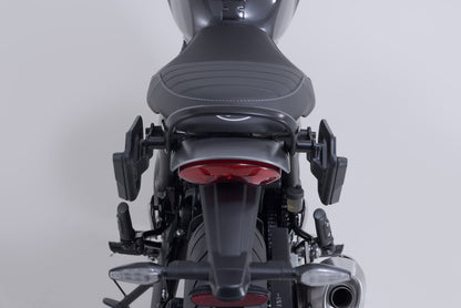 SW-Motech Lengend Gear 11 Liter Saddlebag Set with V-LOC Side Carriers - Triumph Speed, Scrambler, Tracker 400