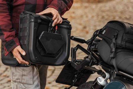 SW-Motech Lengend Gear Saddlebag Set with V-LOC Side Carriers - Triumph Speed Twin 1200