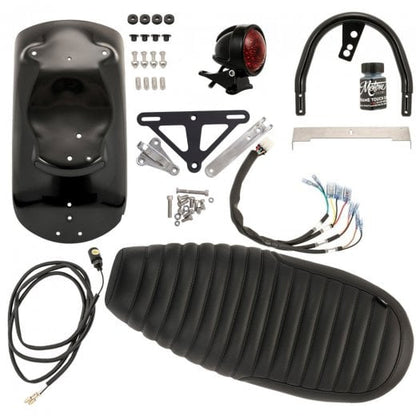Motone Cortado Hoop, Fender and Seat Kit with Reprobate Light and Undertaker License Plate Bracket - 2016+ Triumph Bonneville T100 / T120, Speed Twin 900, Street Twin, Street Scrambler