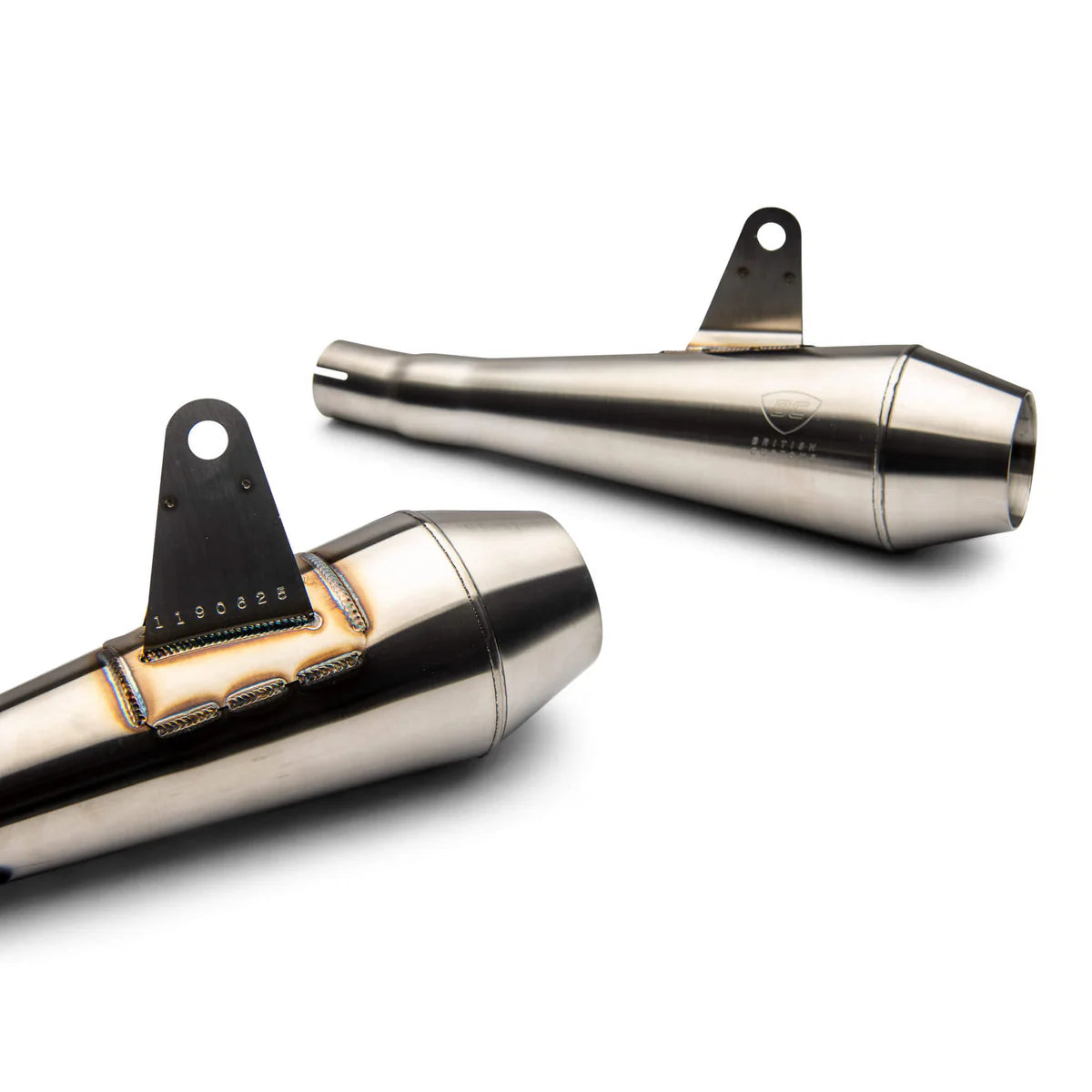 British Customs Builder Series Shorty Exhaust - 2025+ Triumph British Customs Builder Series Shorty Exhaust - 2025+ Triumph