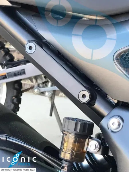 Iconic Parts Passenger Peg Delete kit - Triumph Trident / Dayton 660