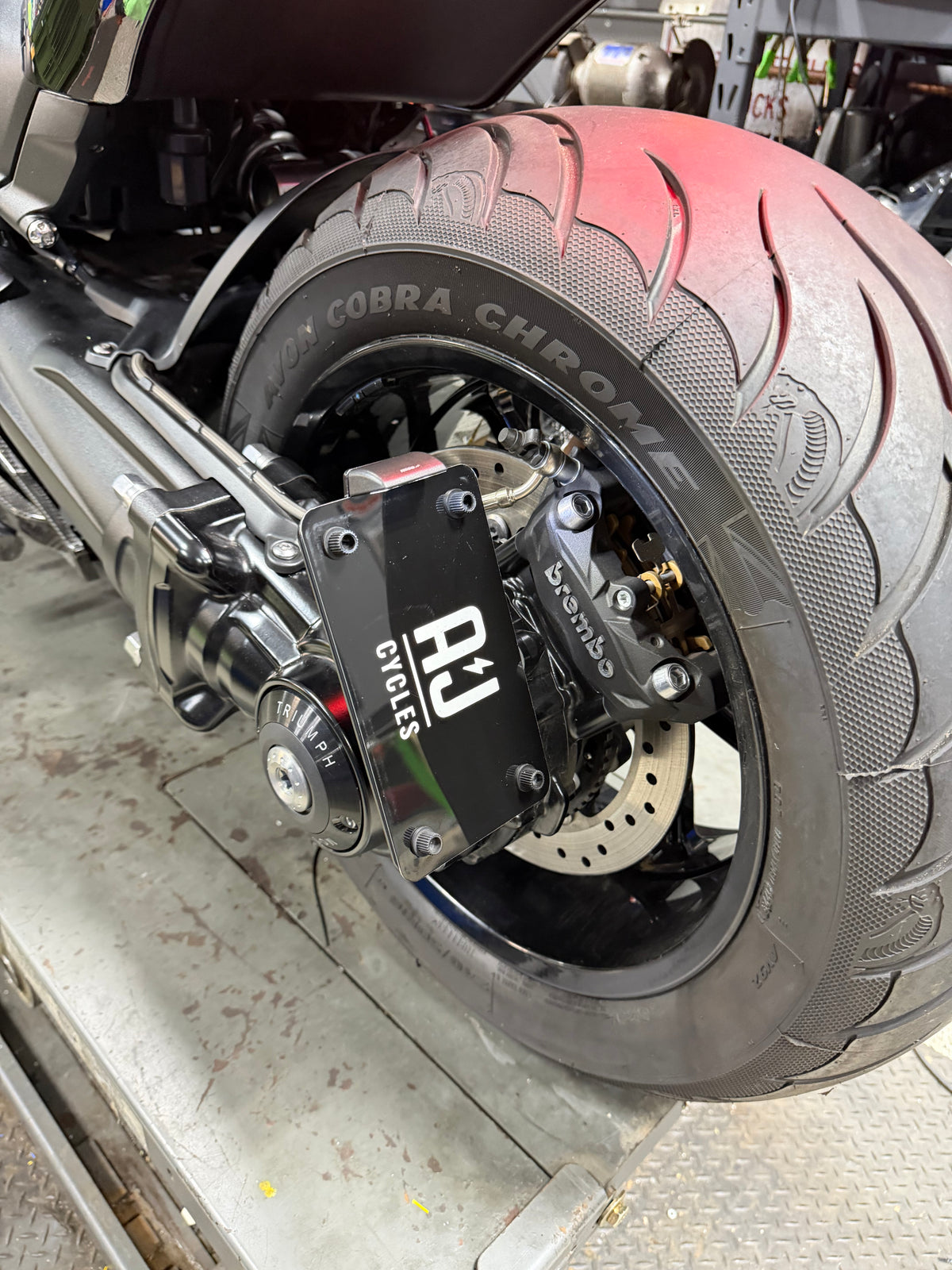 Sidemount License Plate Bracket - Triumph Rocket
