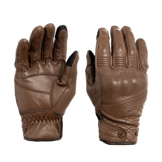 Motone SPECTRE - Motorcycle Riding Gloves - Analine Leather - Chocolate Brown