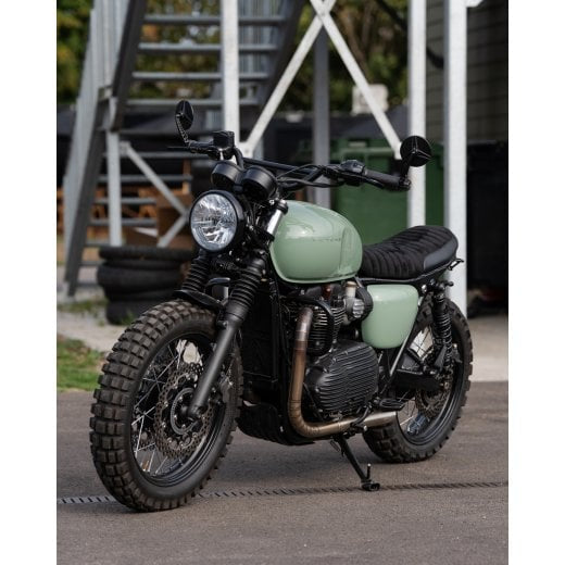 Motone Cortado Hoop, Fender and Seat Kit with Cylon Light with Alcantara seat - 2016+ Triumph Bonneville T100 / T120, Speed Twin 900, Street Twin, Street Scrambler