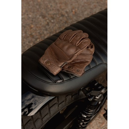 Motone SPECTRE - Motorcycle Riding Gloves - Analine Leather - Chocolate Brown