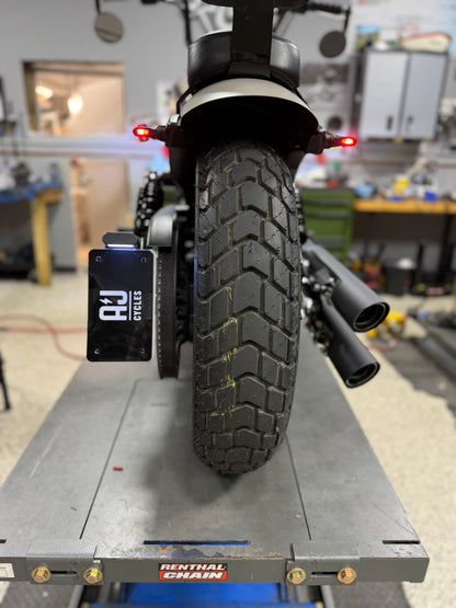 Sidemount License Plate Bracket - Indian Scout Bobber