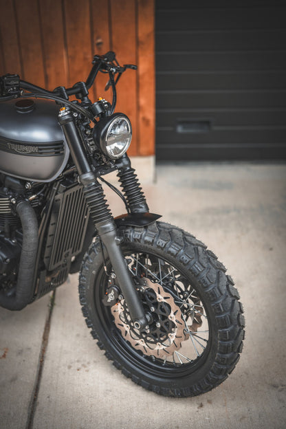ClassicBike Raisch Shorty Narrow Front Fender - Triumph Bonneville, Street Twin, Speed Twin 900, Street Scrambler
