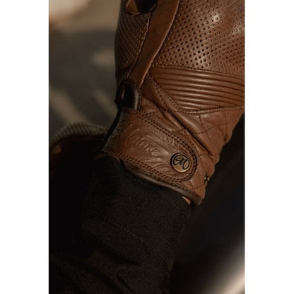 Motone SPECTRE - Motorcycle Riding Gloves - Analine Leather - Chocolate Brown