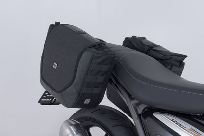SW-Motech Lengend Gear 11 Liter Saddlebag Set with V-LOC Side Carriers - Triumph Speed, Scrambler, Tracker 400