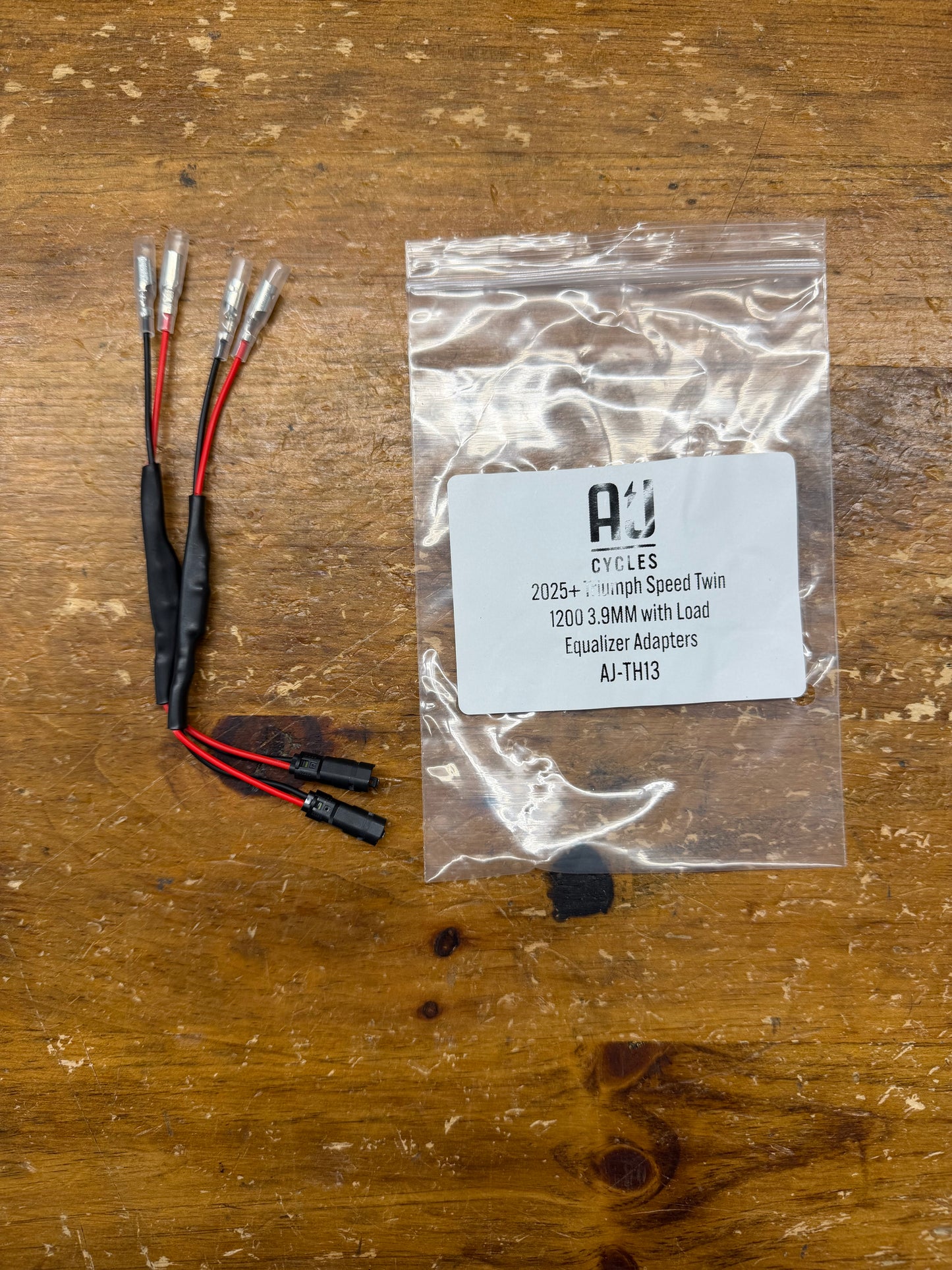 A&J Cycles Turn Signal Wire Harness Kit with Load Equalizer (3.9MM bullet ends) - 2025+ Triumph Speed Twin 1200 / RS