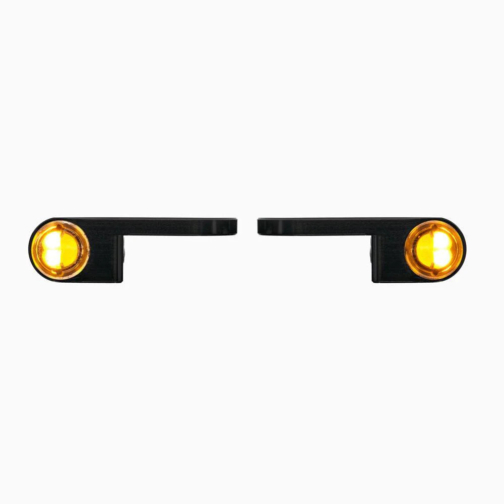 Motogadget mo.blaze Tens4 LED Turn Signals - Amber / Clear Running light- Pair - For Harley Davidson Models
