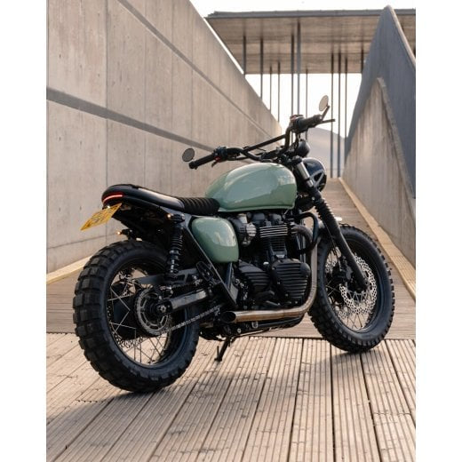 Motone Cortado Hoop, Fender and Seat Kit with Cylon Light with Alcantara seat - 2016+ Triumph Bonneville T100 / T120, Speed Twin 900, Street Twin, Street Scrambler