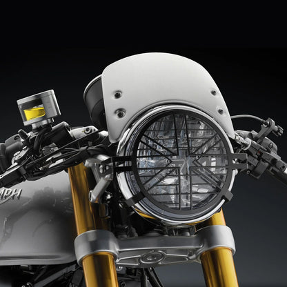 Rizoma Low Windscreen with Bracket Kit - Silver - Triumph Thruxton R / RS, Speed Twin 1200