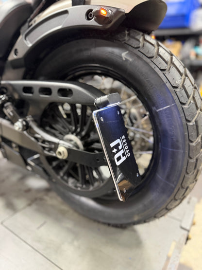 Sidemount License Plate Bracket - Indian Scout Bobber