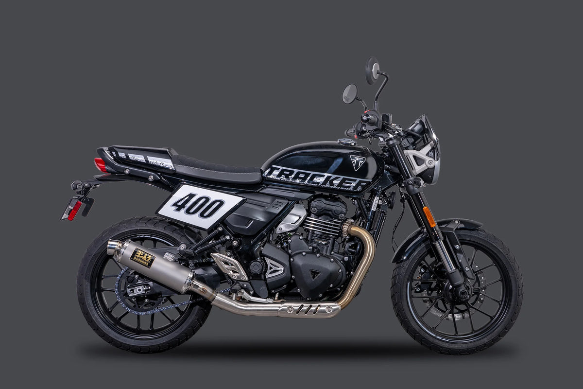 Yoshimura GP Magnum Slip On Exhaust - Stainless Steel - Triumph 400 - Speed, Scrambler, Tracker, Thruxton