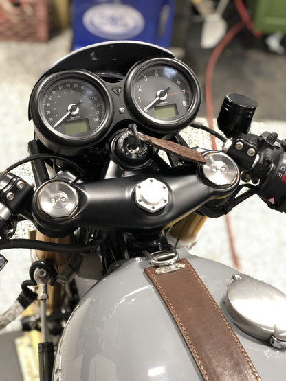 Arton Works Vintage Racing Gauge Face Covers - Triumph Thruxton R / 1200, Speed Twin
