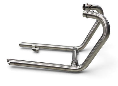 Bella Garage Outlaw Full Exhaust System Drag Pipes - Triumph Bonneville T100 / T120, Street Twin 900, Speed Twin 900