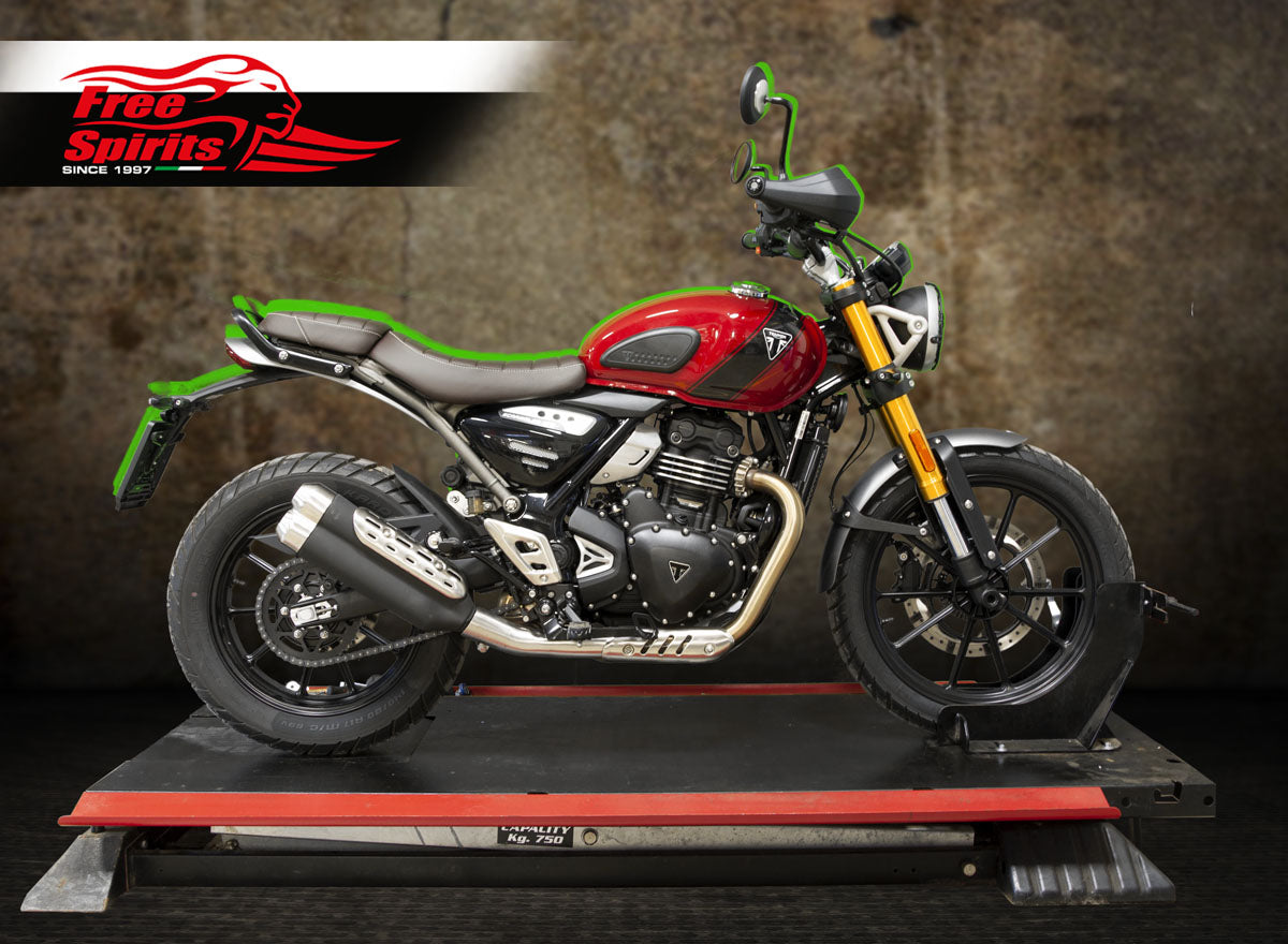 Free Spirits 15MM Rear Lowering Kit - Triumph Scrambler 400X / Speed 400